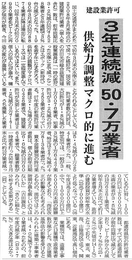 建設通信新聞　5月15日　1面記事